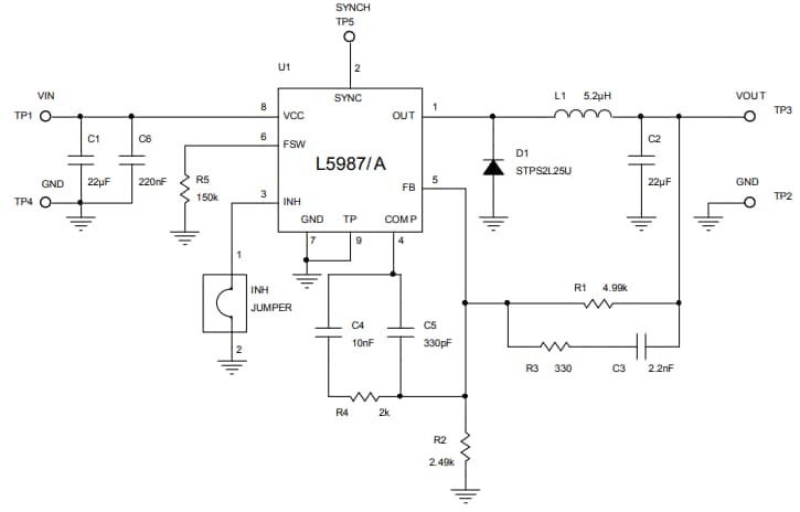 Schematic - STMicroelectronics STEVAL-ISA201V1 Evaluation Board